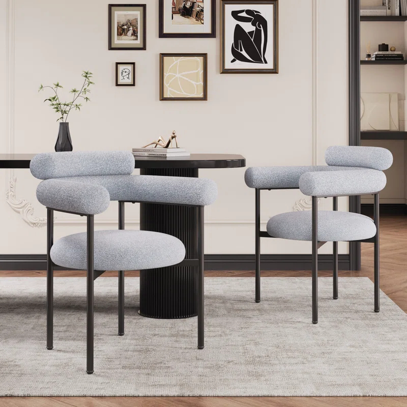 Christopher Knight Home Rylan Upholstered Armchair Dining Chairs