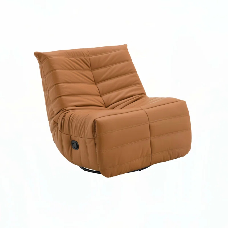 Hokku Designs Chenille Glider Recliner with Swivel