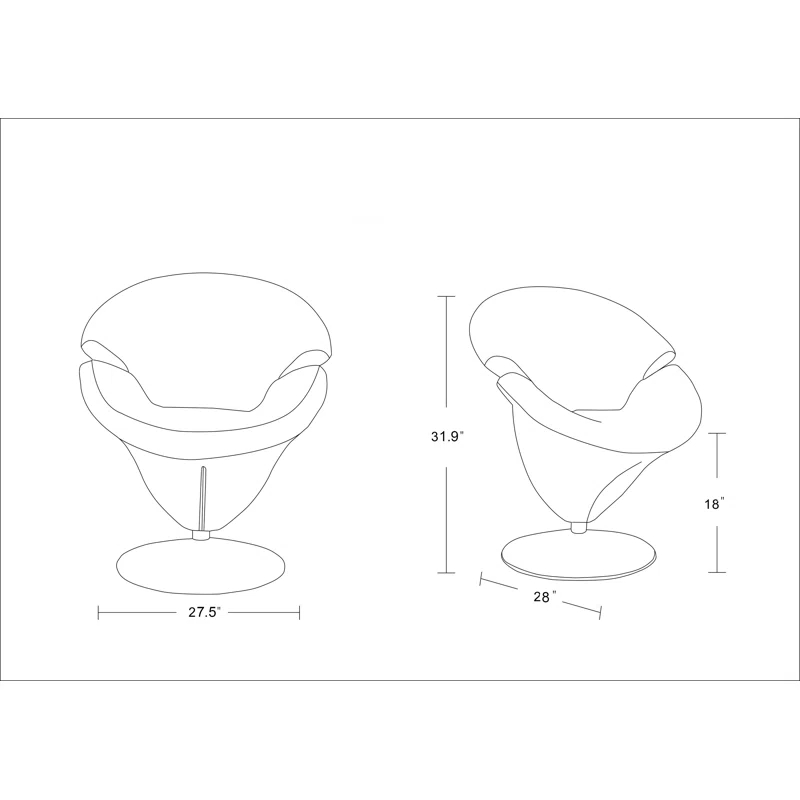 Everly Quinn Aanayah Velvet Swivel Barrel Chair