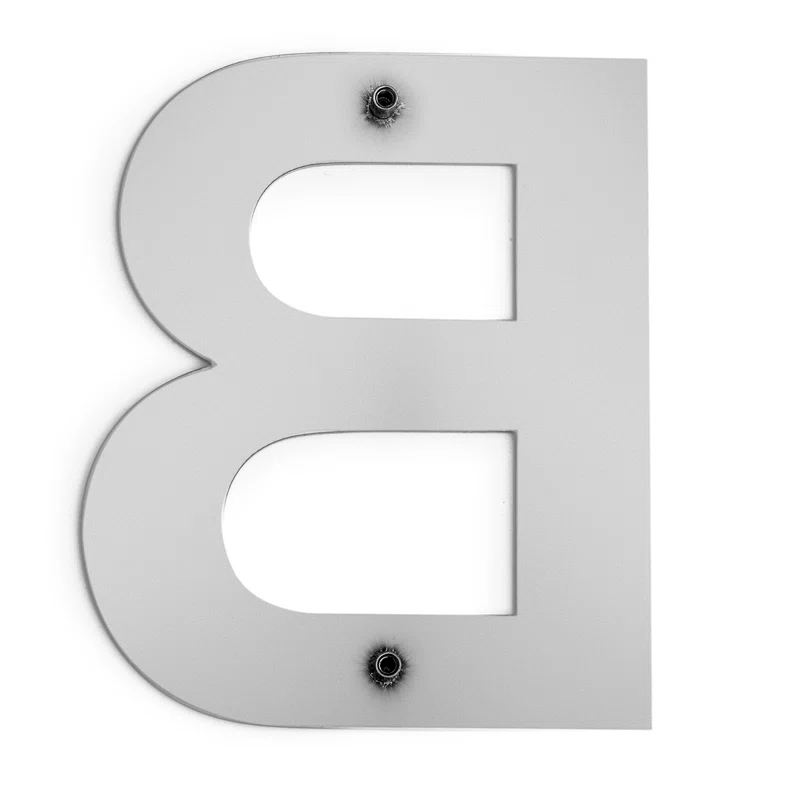 6'' H Stainless Steel House Letter