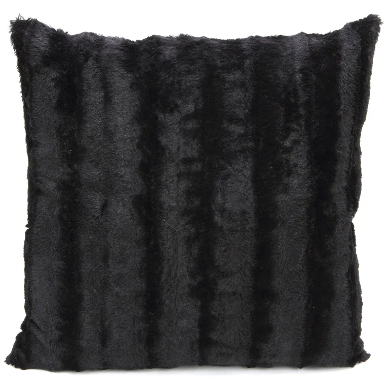Cheer Collection Faux Fur Pillow Cover