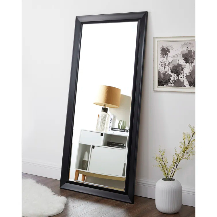 Red Barrel Studio® Chappell Beveled Full Length Huge Floor Mirror XL Mirror Large Standing Silver Floor Mirror