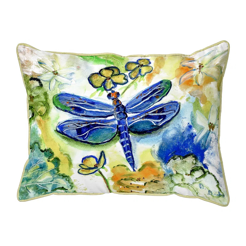 Betsy Drake Interiors Indoor/Outdoor Reversible Throw Pillow