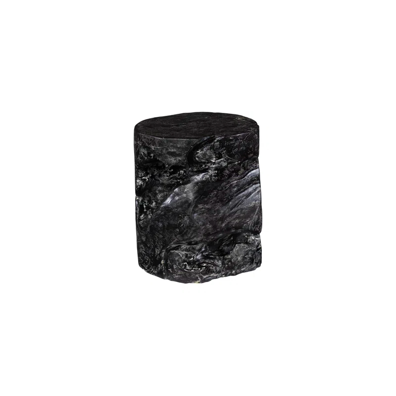 Black Wash Stool, Round