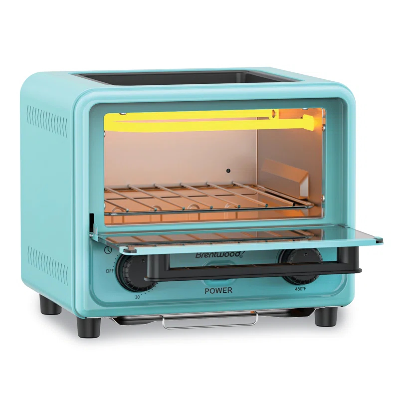 Winston Brands Mini Toaster Oven with Removable Non-Stick Griddle