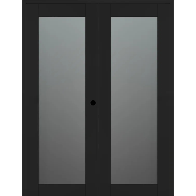 Belldinni Avon 207 Solid Manufactured Wood and Glass Paneled Double French Door