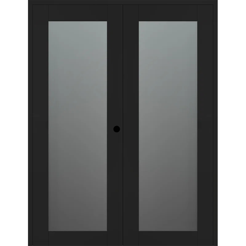 Belldinni Avon 207 Solid Manufactured Wood and Glass Paneled Double French Door