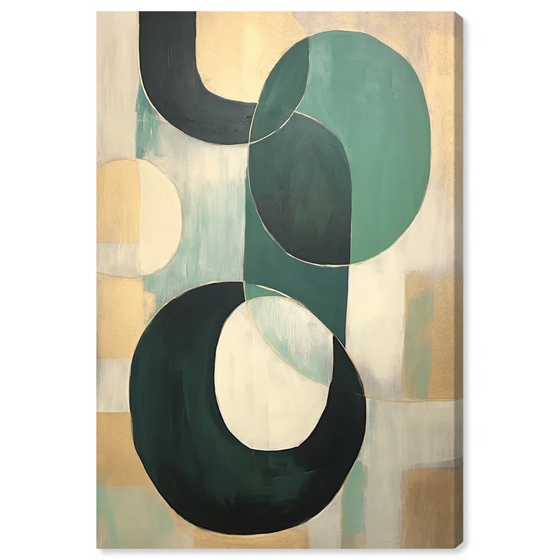 Art Remedy Jade Bracelet Abstract Shapes Trendy Wall Art by Art Remedy