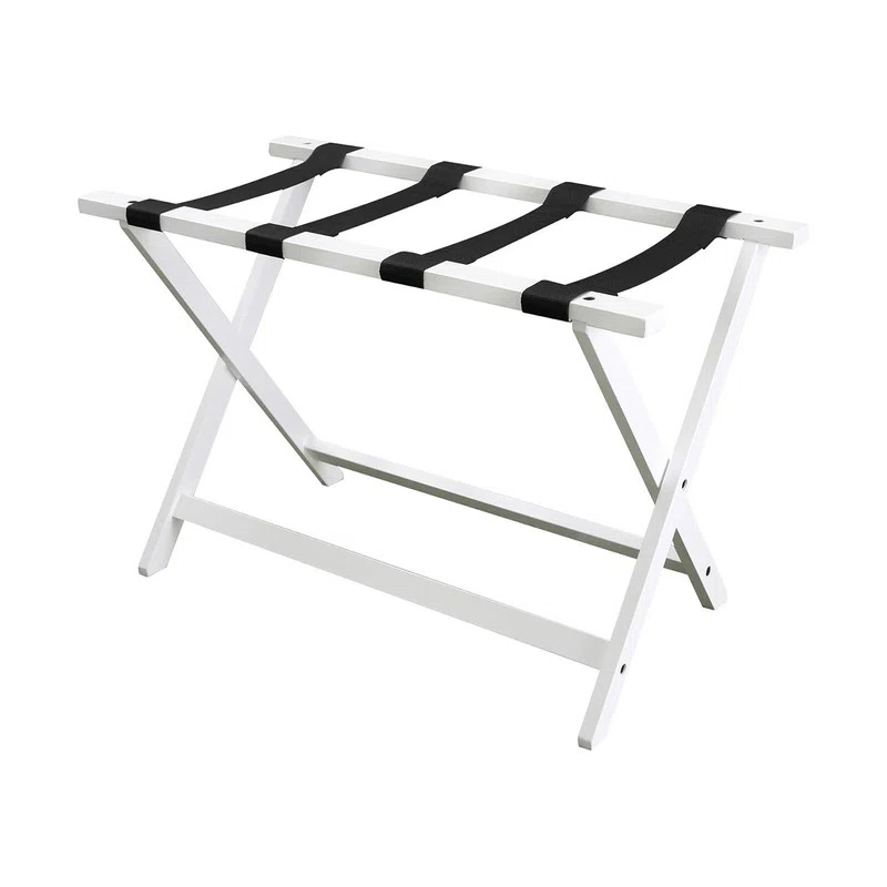 Kiflic Heavy Duty 30" Extra-Wide Luggage Rack,Solid wood Suitcase Stand for Guest Room, Bedroom, Hotel
