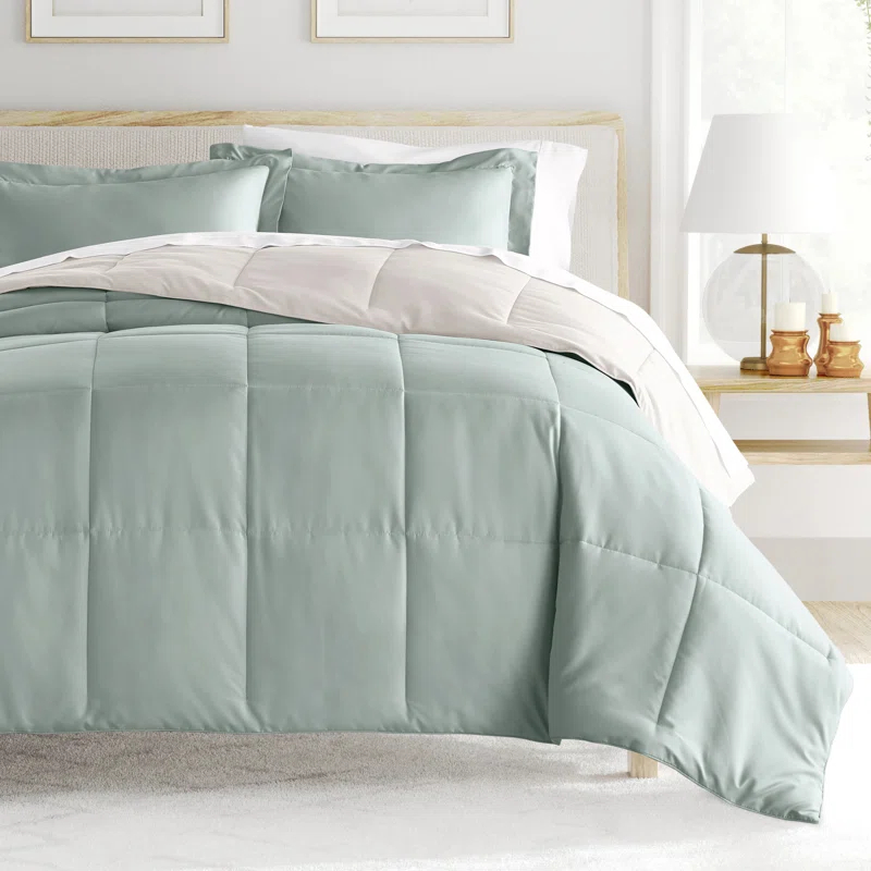 Becky Cameron Reversible Down-Alternative Comforter Bedding Set