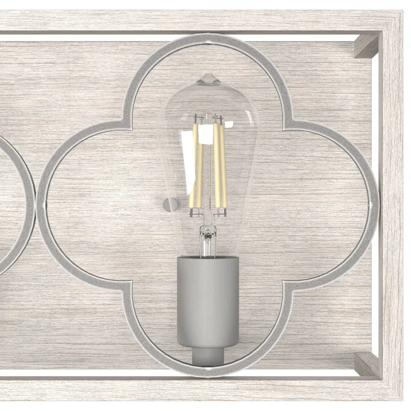 Hunter Fan Gablecrest 2 Light Flush Mount Bathroom Vanity Light Fixture