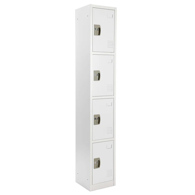 AdirOffice 12'' Wide Steel 4-Tier School and Gym Locker