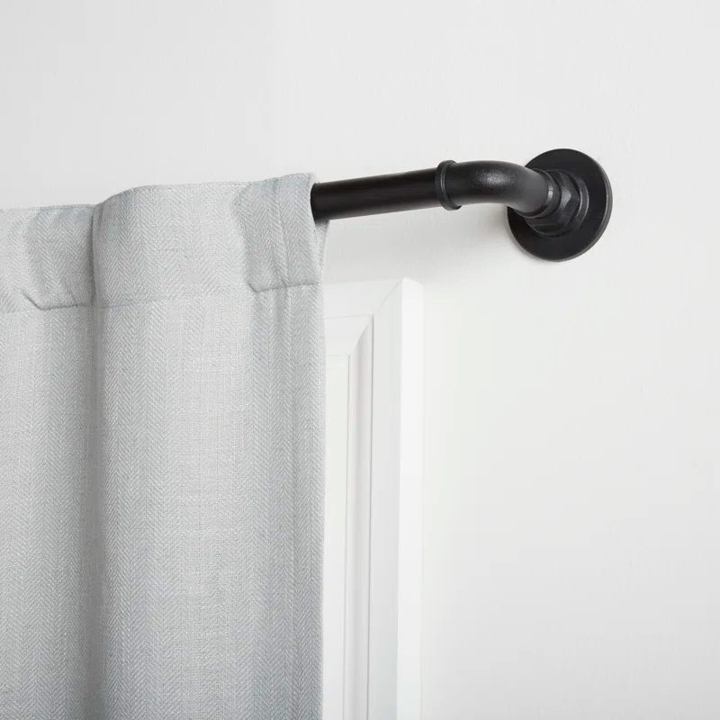 Amalgamated Textiles Adjustable Single Curtain Rod