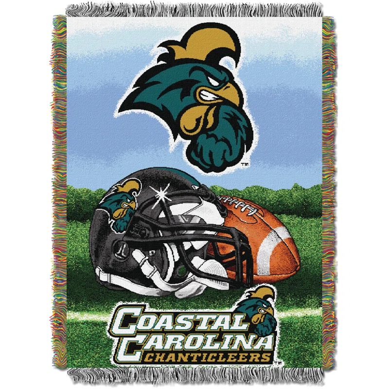 Northwest Co. NCAA Throw Blanket, Homefield Advantage College Sports Decor, 48x60 Inches