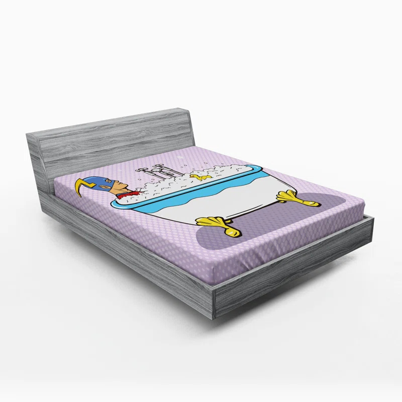 Ambesonne Microfiber Fitted Sheet