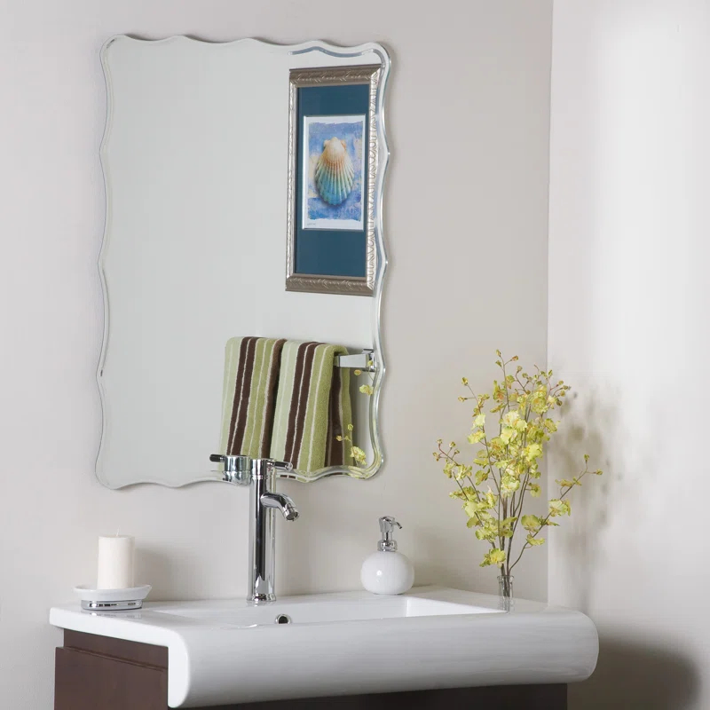 Willa Arlo™ Interiors Schulenburg Modern & Contemporary Frameless Accent Vanity Mirror