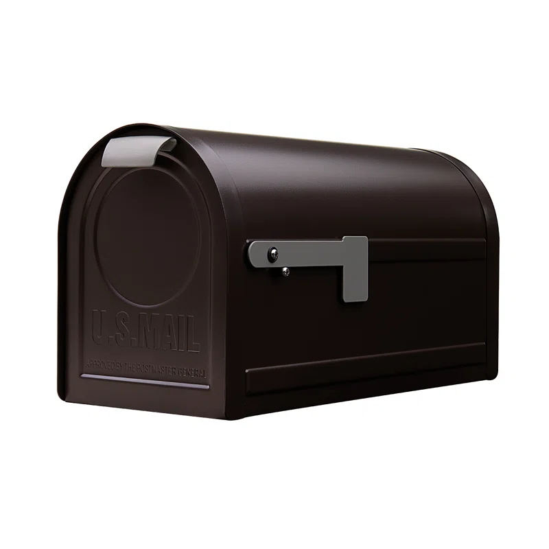 Architectural Mailboxes Northpointe Large Steel Post Mount Mailbox Venetian Bronze