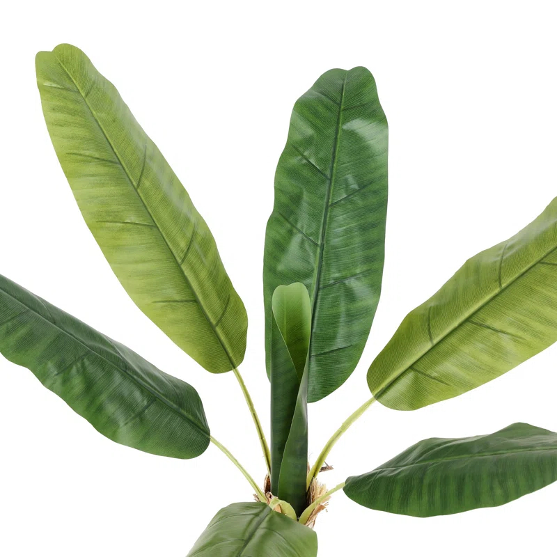 Primrue Faux Banana Leaf 40" Potted Tree