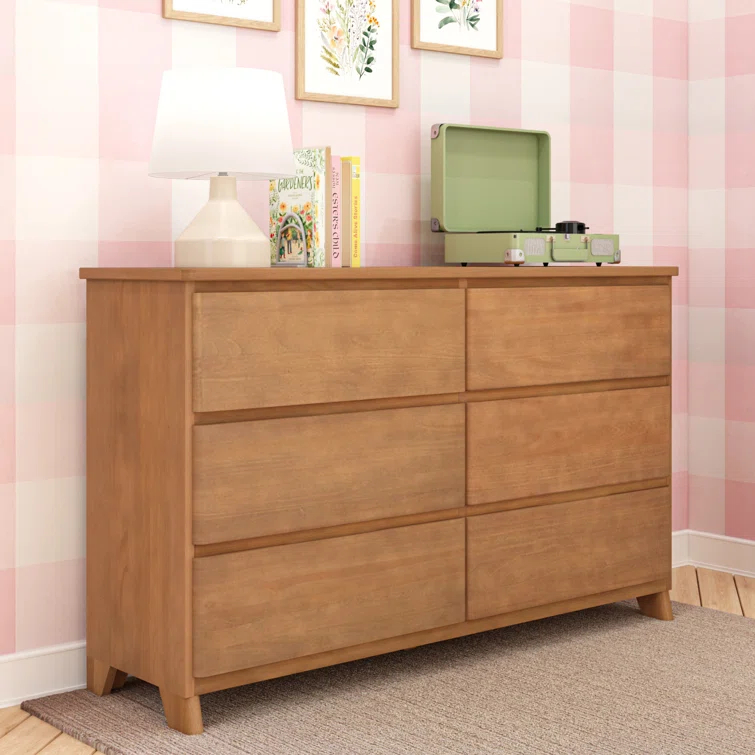 Gracie Oaks Modern Farmhouse 6 Drawer Dresser