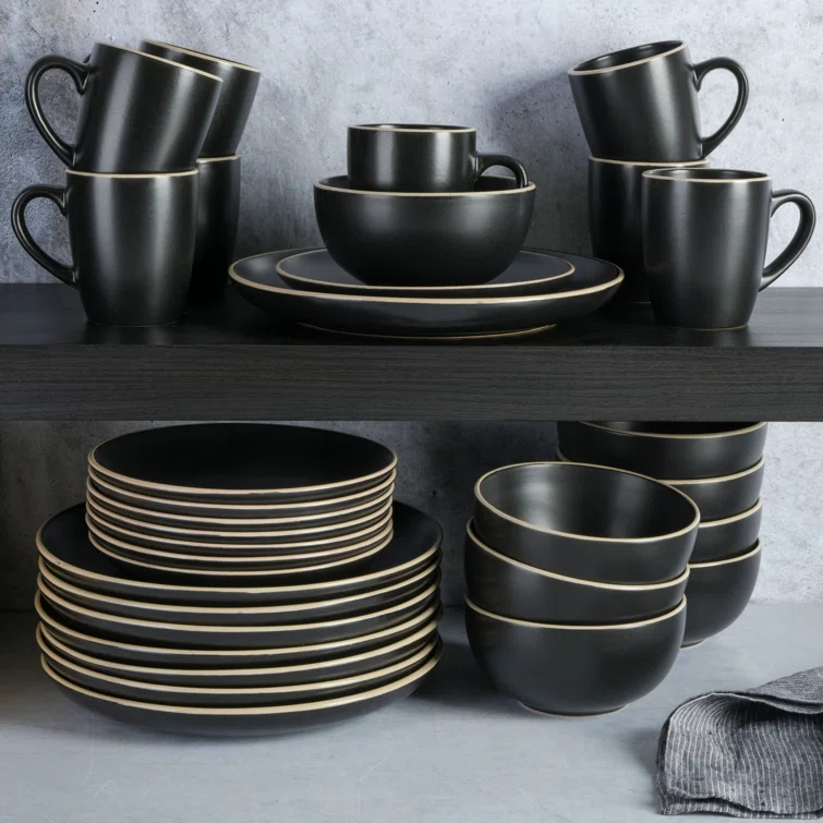 Gibson Gibson Home Rockaway 32 Piece Dinnerware Set