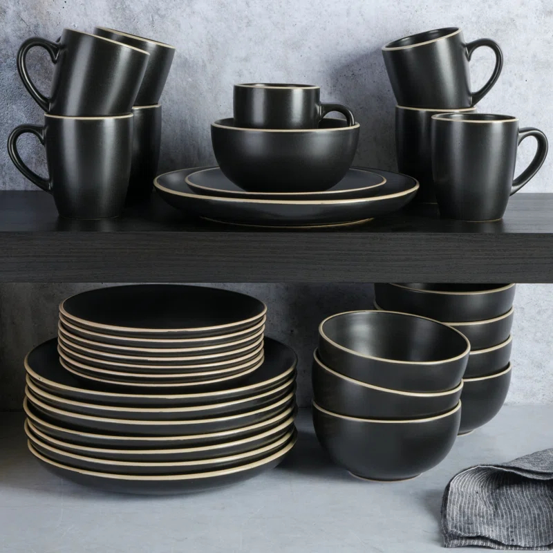 Gibson Gibson Home Rockaway 32 Piece Dinnerware Set