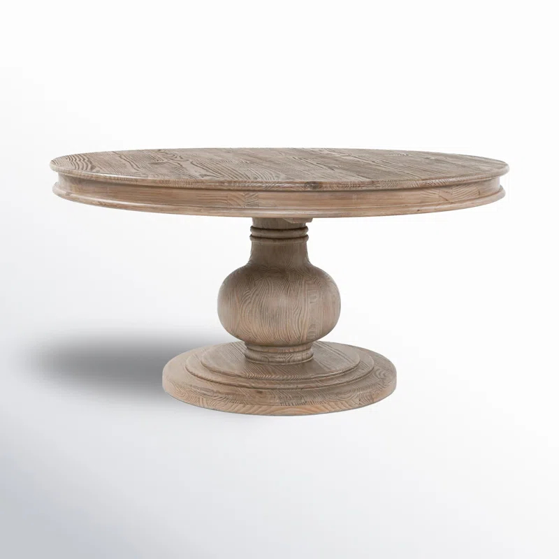Dadeville Pine Round Solid Wood Dining Table