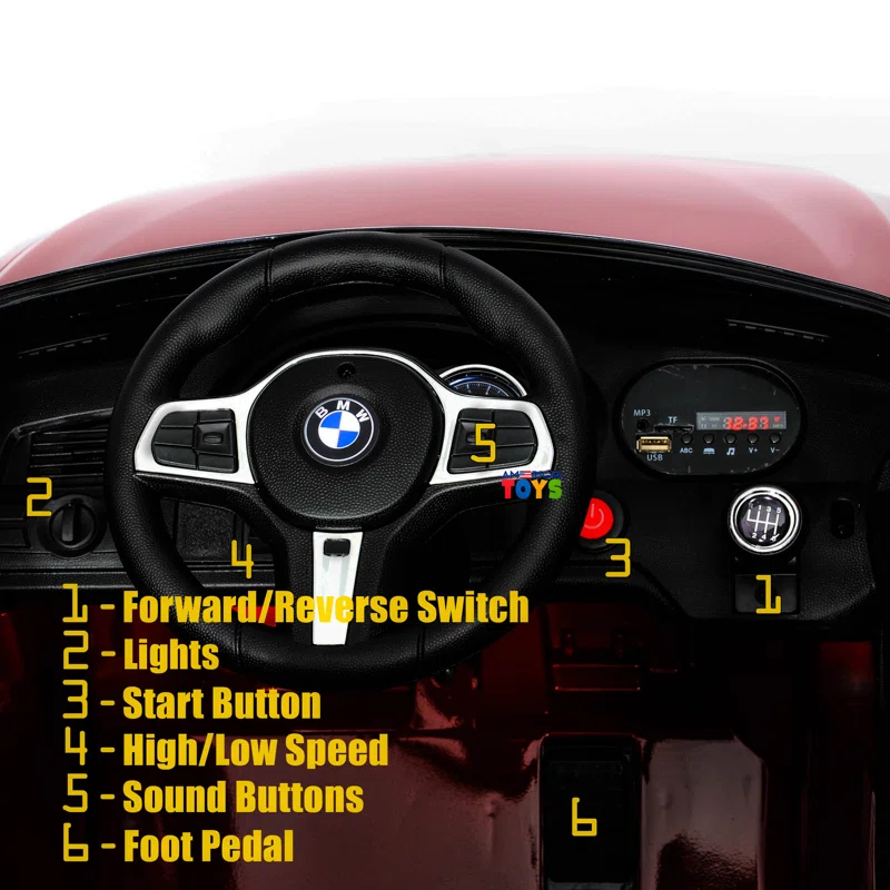 Americas Toys Project Ride On Car With Leather Seat