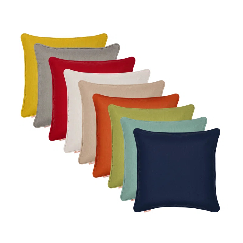 Austin Horn Classics Corded Edge Indoor/Outdoor Reversible Throw Pillow (Set of 2)