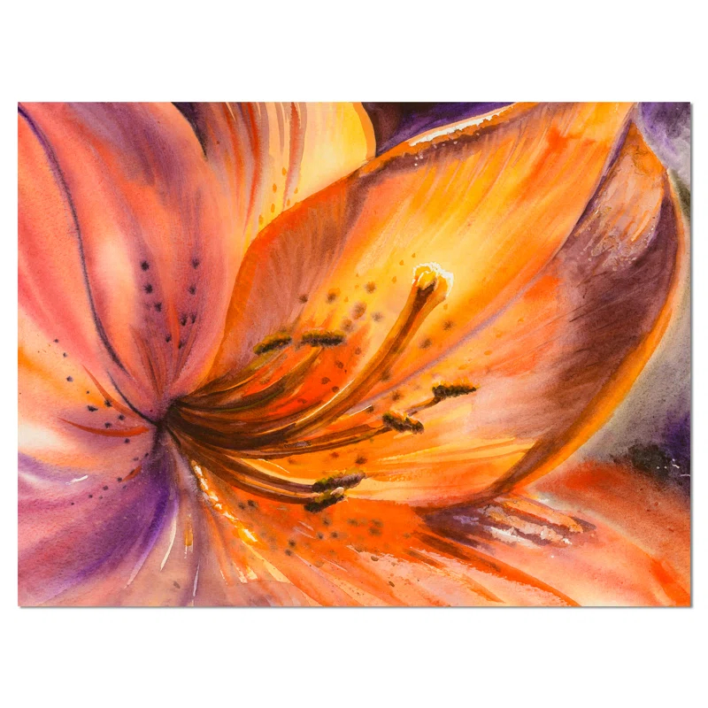 " Orange Lily Flower "