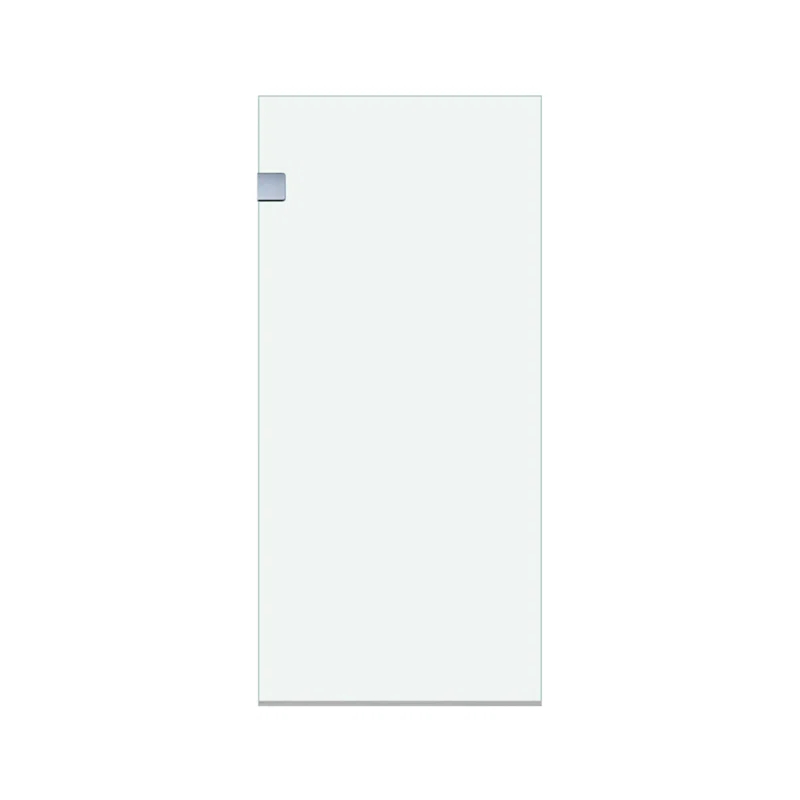 Fab Glass and Mirror MSD1-24-60CH Milan 24" W x 60" H Frameless Fixed Glass Panel