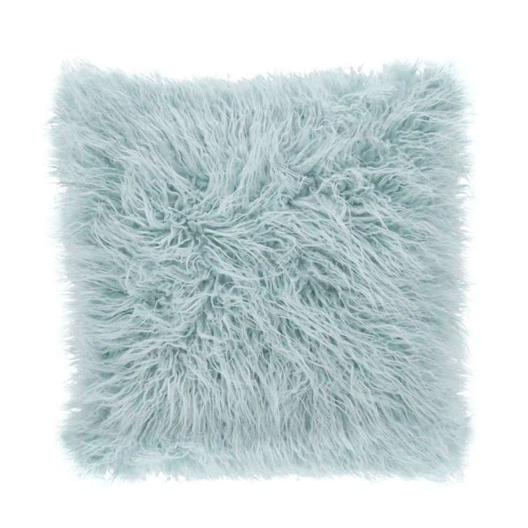 Faux Mongolian Collection Throw Pillow