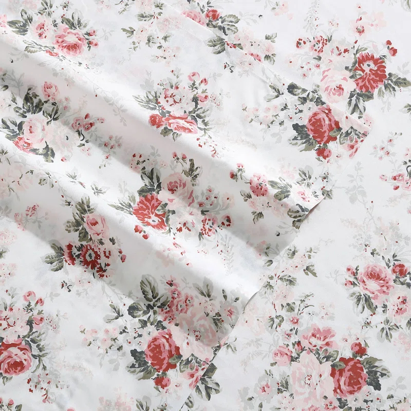 Laura Ashley Laura Ashley Printed Cotton Percale Sheet Set