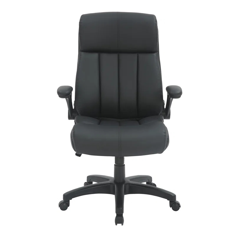 Winston Porter Baillie Medium Back Executive Office Chair with Flip-Up Arms