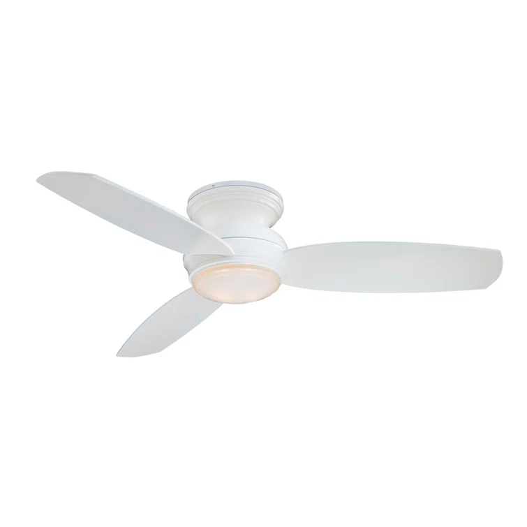 Minka Aire 52" Concept 3 - Blade Outdoor LED Propeller Ceiling Fan with Wall Control and Light Kit Included