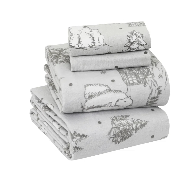 Enviohome Colyt 100% Cotton Flannel Sheet Set