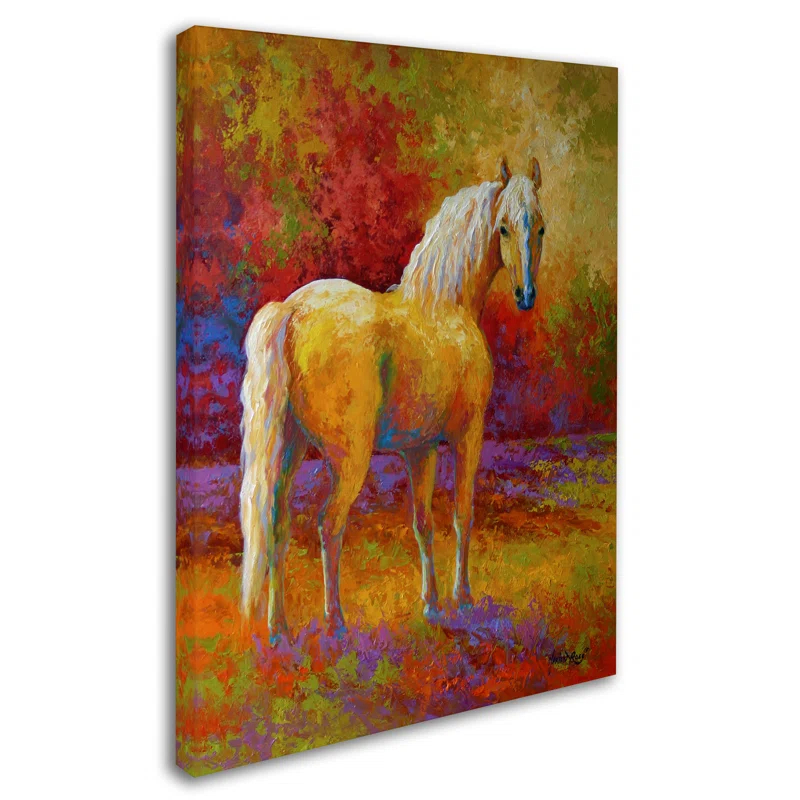 Trademark Fine Art Marion Rose " Palomino " by Marion Rose Painting Print