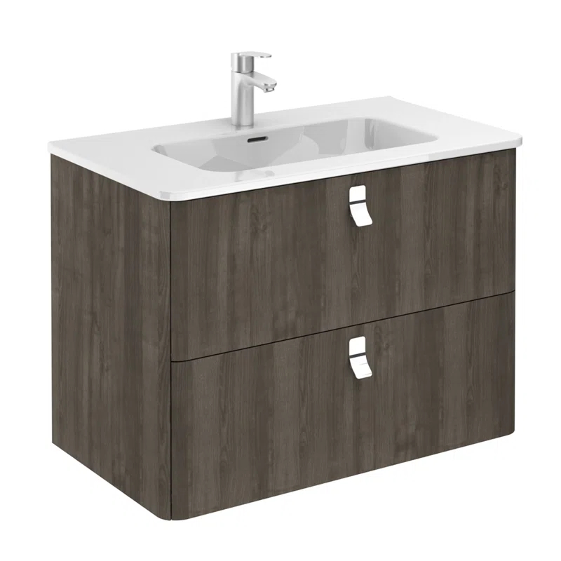 WS Bath Collections Concert 31.9'' Single Bathroom Vanity with Ceramic Top