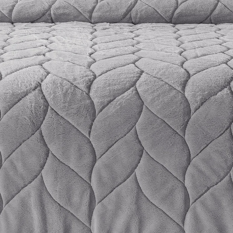 Waverly Cozy Gray Down Alternative Throw