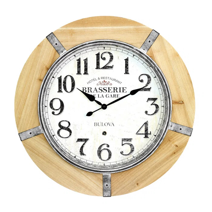 Bulova Solid Wood Wall Clock