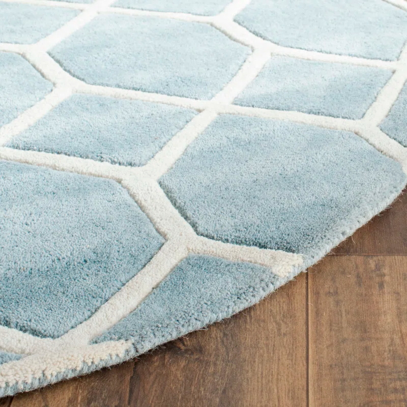 George Oliver Deedie Hand Tufted Wool Geometric Rug