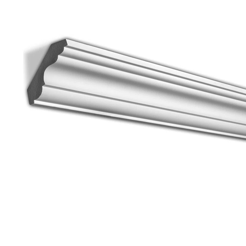 3 in x 3 in x 94-1/2 in Plain Polyurethane Crown Moulding Pro Pack 47 LF (Set of 6)