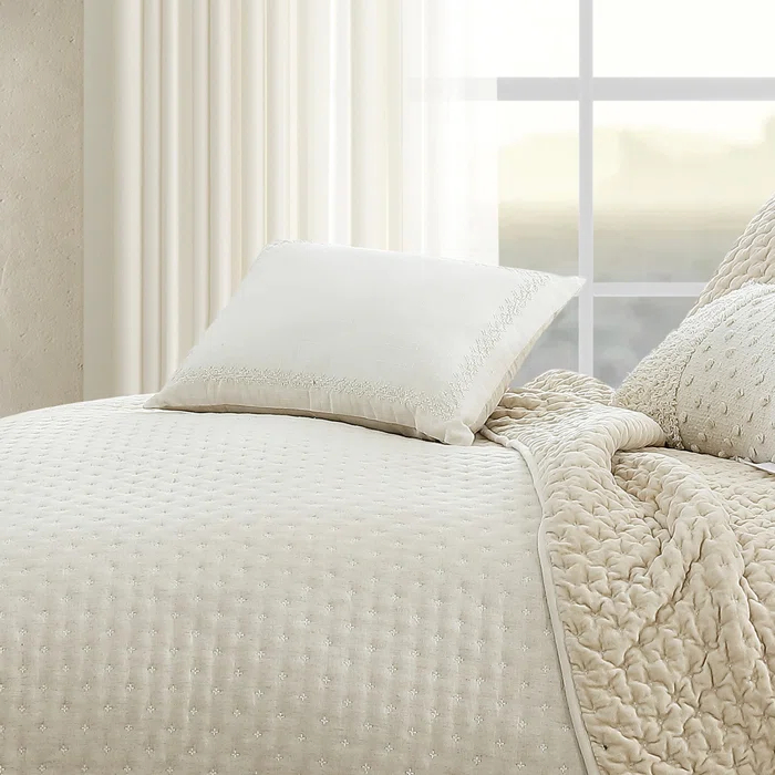 DKNY Pure DKNY Pure Border Embroidery 14In X 20In Decorative Pillow Birch