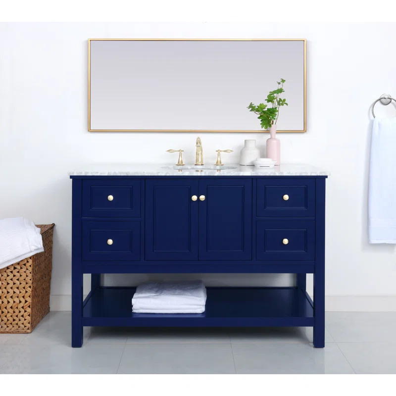 Elegant Kitchen and Bath Elegant Kitchen and Bath 48 Inch Single Bathroom Vanity in Driftwood