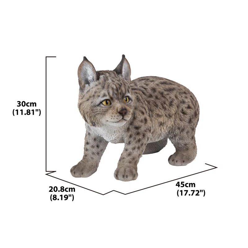 Hi-Line Gift Ltd. Lynx Kitten Statue