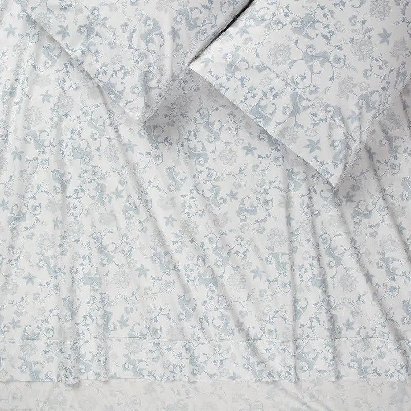 Chanasya Elegant Ultra Soft Floral Microfiber Percale Sheet Set