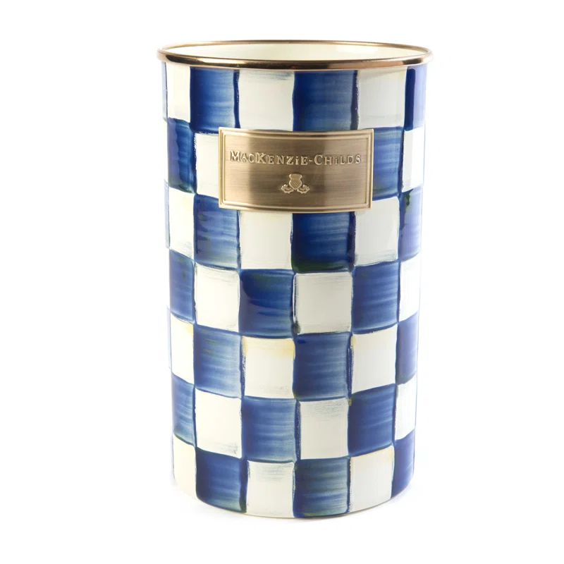 MacKenzie-Childs Check Utensil Crock