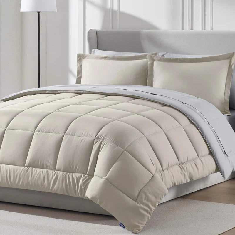 Nestl Bed-in-A-Bag Reversible Comforter Set with Bed Sheets