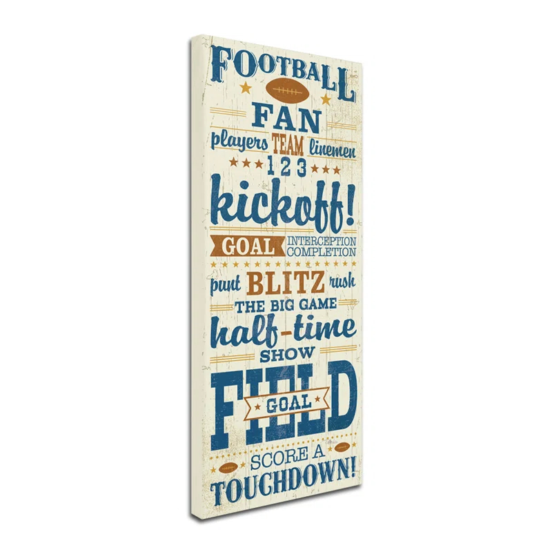 Trademark Fine Art "Sport Lover I" by Pela Studio Textual Art on Wrapped Canvas