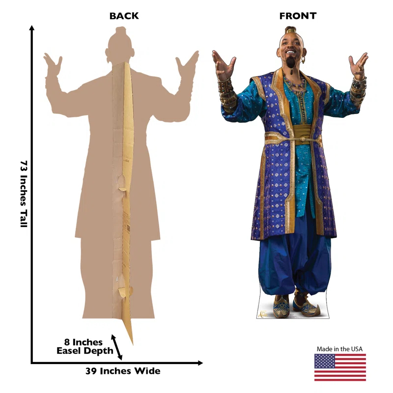 Advanced Graphics Aladdin 73'' Disney/Pixar Cardboard Standup