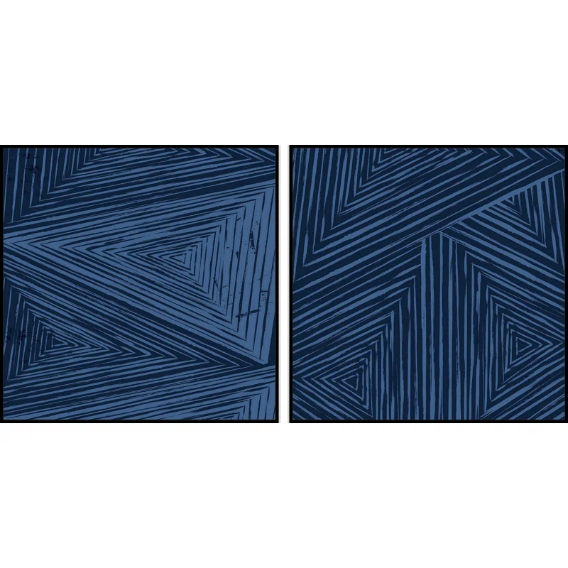 Orren Ellis " Triangular Patterns Diptych " by Marmont Hill 2 - Pieces
